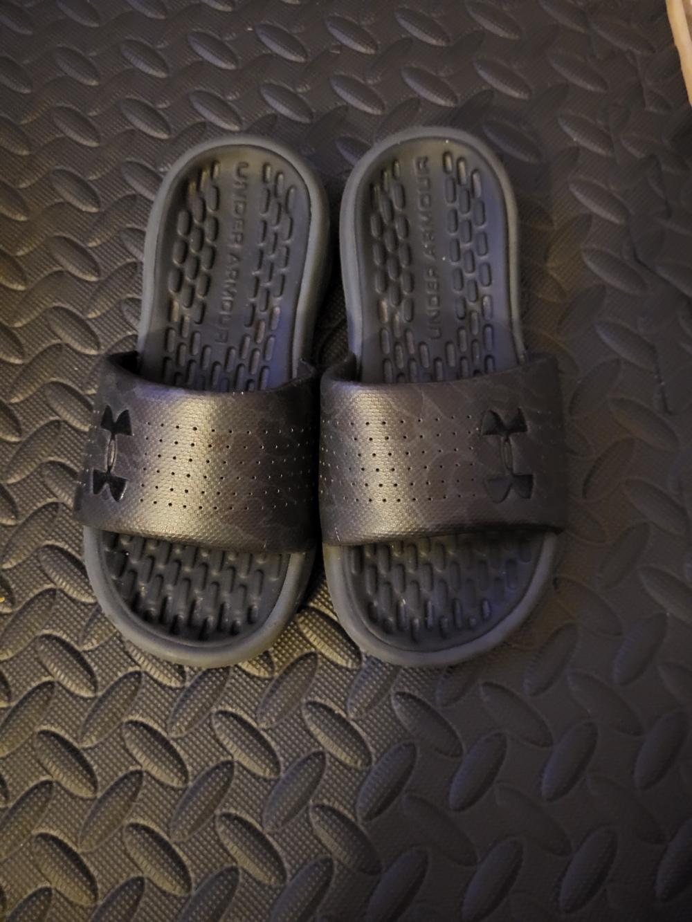 Under Armour Kids' Black Slide Sandals